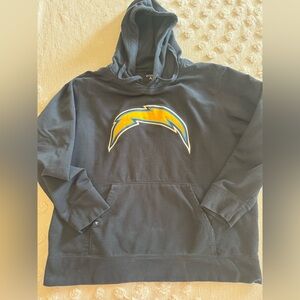 Antigua Los Angeles Chargers hoodie sweatshirt-SZ 3XL